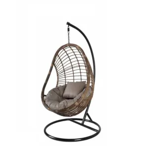 Fotel wiszący kokon huśtawka kosz technorattan